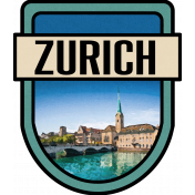 Zurich Word Art Crest