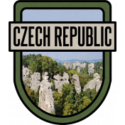 Czech Republic Word Art Crest