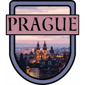 Prague Word Art Crest