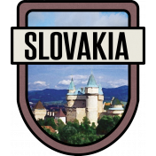 Slovakia Word Art Crest