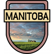Manitoba Word Art Crest