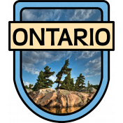 Ontario Word Art Crest