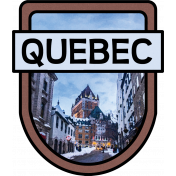 Quebec Word Art Crest