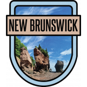 New Brunswick Word Art Crest 