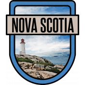 Nova Scotia Word Art Crest 2