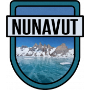 Nunavut Word Art Crest