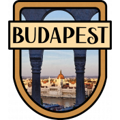 Budapest Word Art Crest