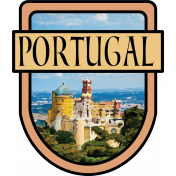 Portugal Word Art Crest