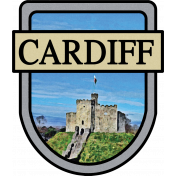 Cardiff Word Art Crest
