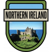 Northern Ireland Word Art Crest