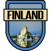 Finland Word Art Crest