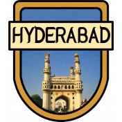 Hyderabad Word Art Crest