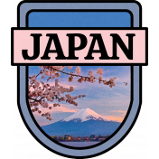 Japan Word Art Crest