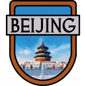 Beijing Word Art Crest