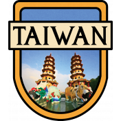 Taiwan Word Art Crest