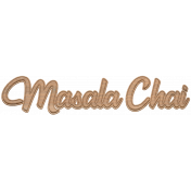 Masala Chai Wood Word Art