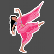 Indian Dancer Sticker