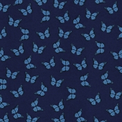 Navy Blue Butterfly Paper Endures