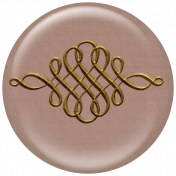 Brown Ornament Flair