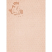 Vintage Woman Writing Journaling Card MyJ