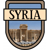 Syria Word Art Crest