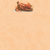 Roast Turkey GThanks Journaling Card 4x4