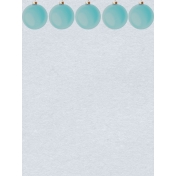 Blue Ornament SNoel Journal Card 4X3