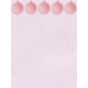 Pink Ornament SNoel Journal Card 4x3