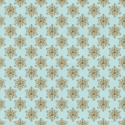 Blue Glitter Snowflakes SNoel Paper