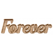 Forever Wood Soulmates Word Art