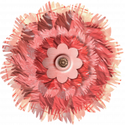 Fluffy 2-toned Pink Layered Flower