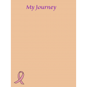 Breast Cancer Journey Journal Card