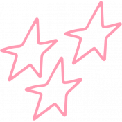 Stars- Light Pink