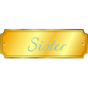 Plate- Sister