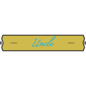 Plate- Uncle