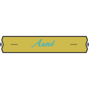 Plate- Aunt