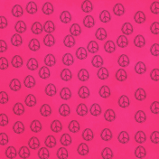 Pink Peace Sign Paper