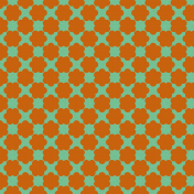 Orange floral paper