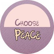 Choose Peace Tag