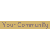 Your Community word strip