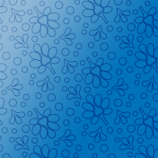 Sing A Rainbow: Floral Blue Gradient Paper