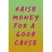 Charity Relay- Raise Money for a Good Cause Journal Card
