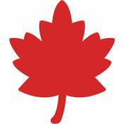 Happy Thanksgiving, Eh?- Red Maple Leaf