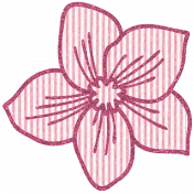Seersucker Summer- Flower 1- Pink
