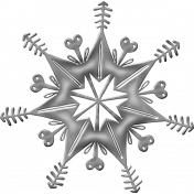 Silver Metallic Snowflake 3