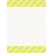 Good Day- Journal Card Stripes Yellow 3x4