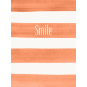 Good Day- Journal Card Paint Stripes Smile 3x4v