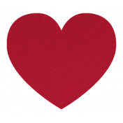 Christmas Day_Sticker Heart 2 Red Dark