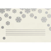 Christmas Day- JC Snowflakes Silver 4x6