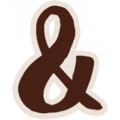 For The Love Of Chocolate- WordArt Ampersand